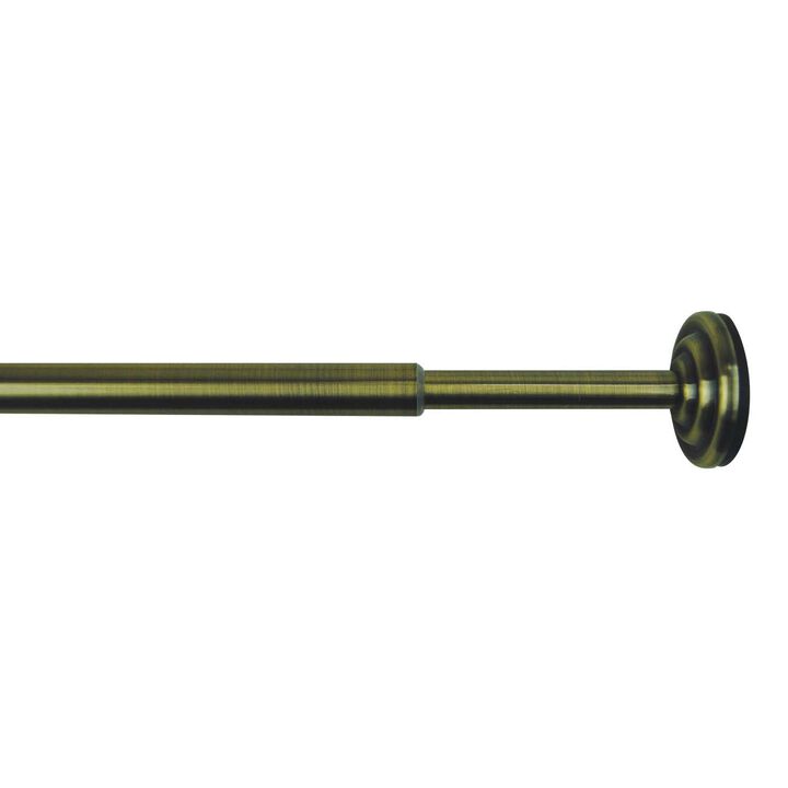 Versailles 1/2" Diameter Mini Tension Rod - 36x54", Antique Brass