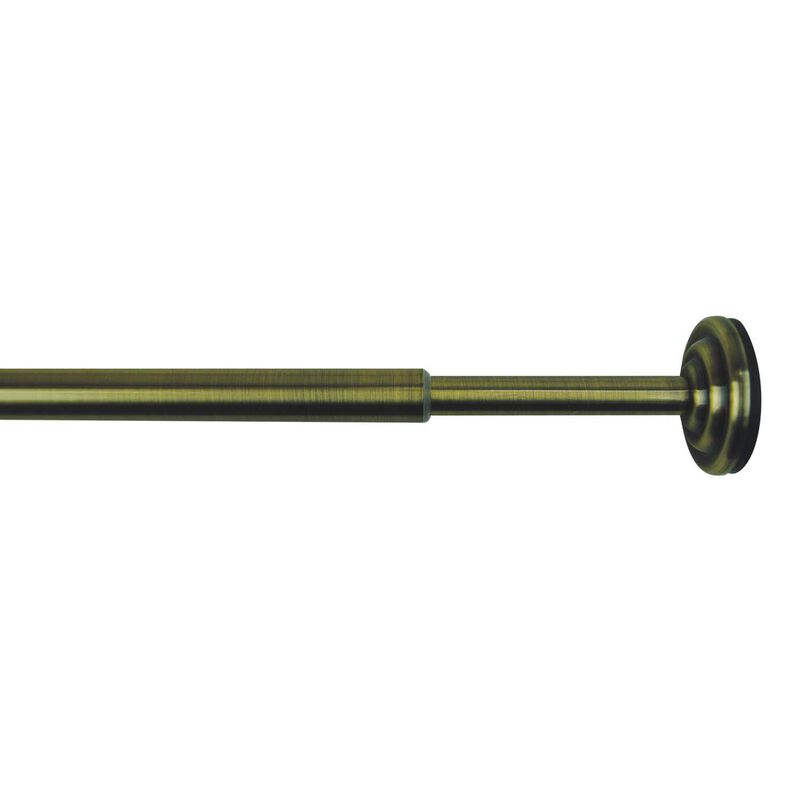 Versailles 1/2" Diameter Mini Tension Rod - 36x54", Antique Brass