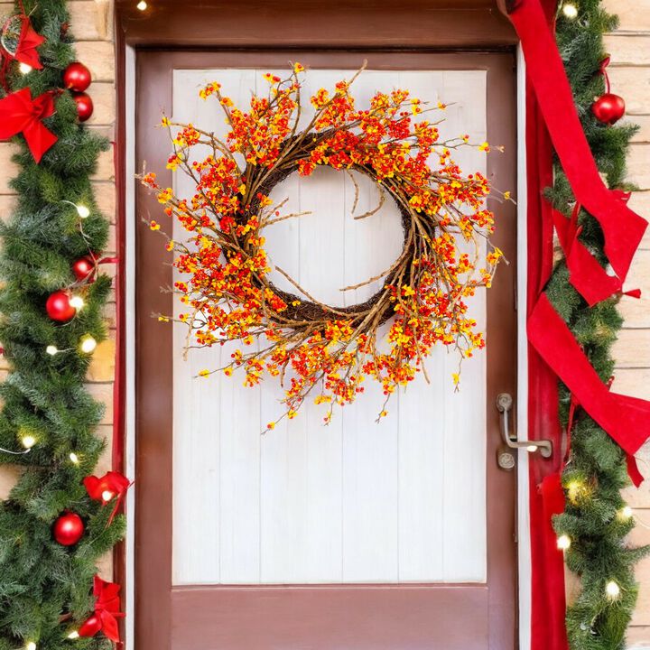 Bittersweet Wreath for Fall, Autumn, or Seasonal Home Décor