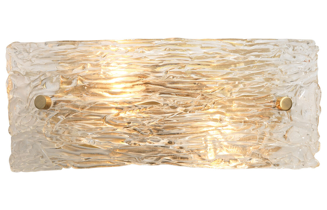 Small Swan Curved Glass Sconce