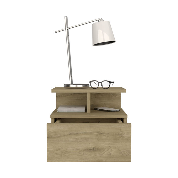Streamdale Floating Nightstand Flopini, One Drawer, Macadamia Finish