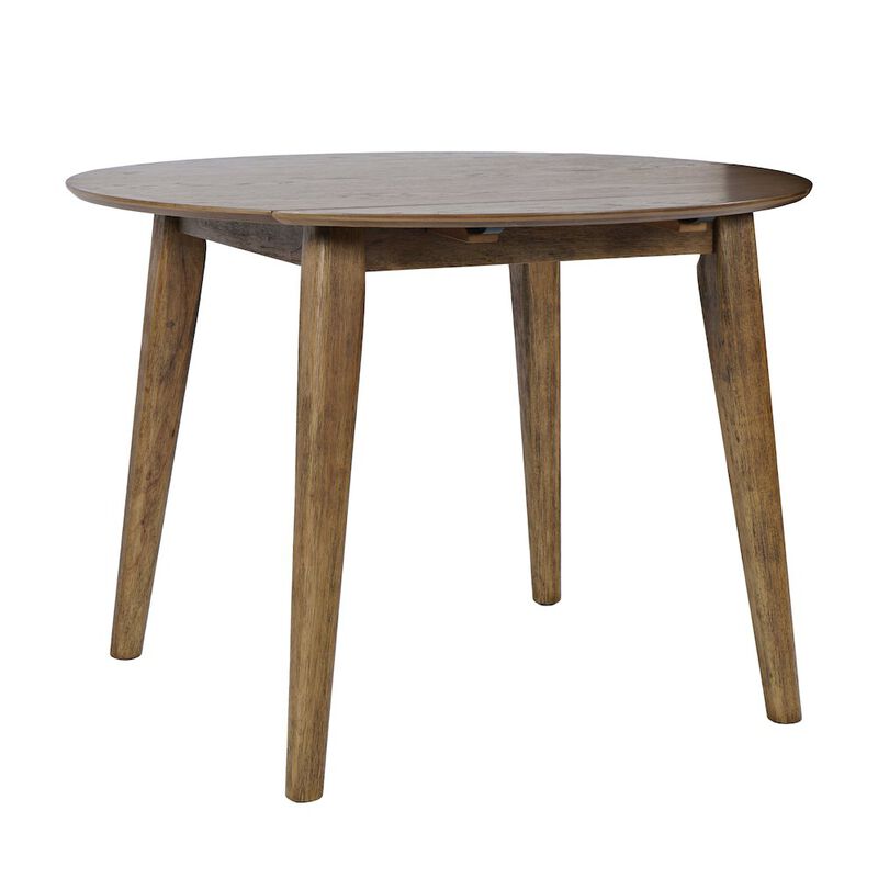 Jofran Percy 42 Contemporary Round Drop-Leaf Dining Table