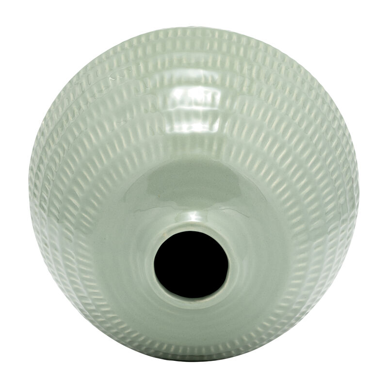 7" Stripe Oval Vase