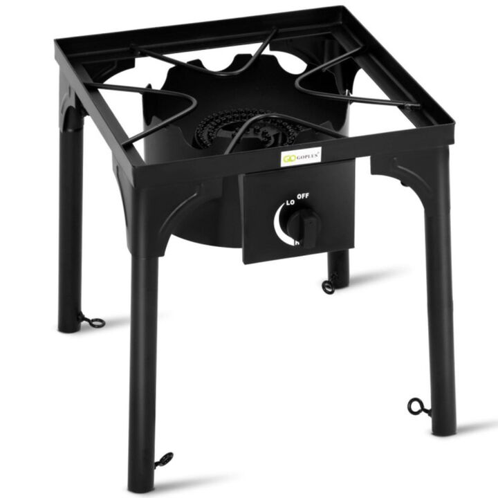 Hivvago 100 000-BTU Portable Propane Outdoor Camp Stove with Adjustable Legs