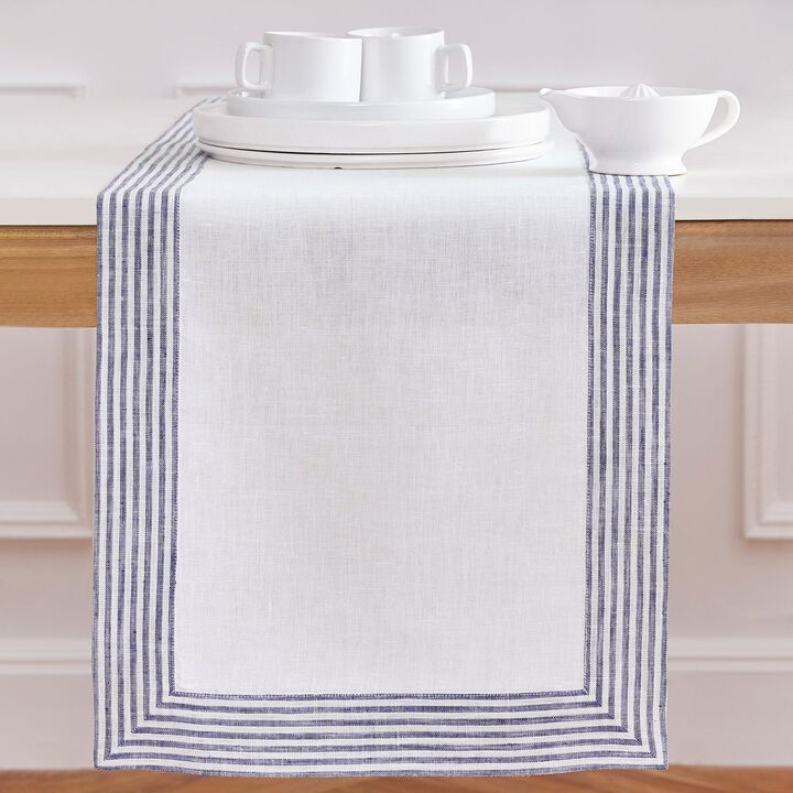 Solino Home 100% Pure Linen Table Runner | Lucca for Spring & Easter