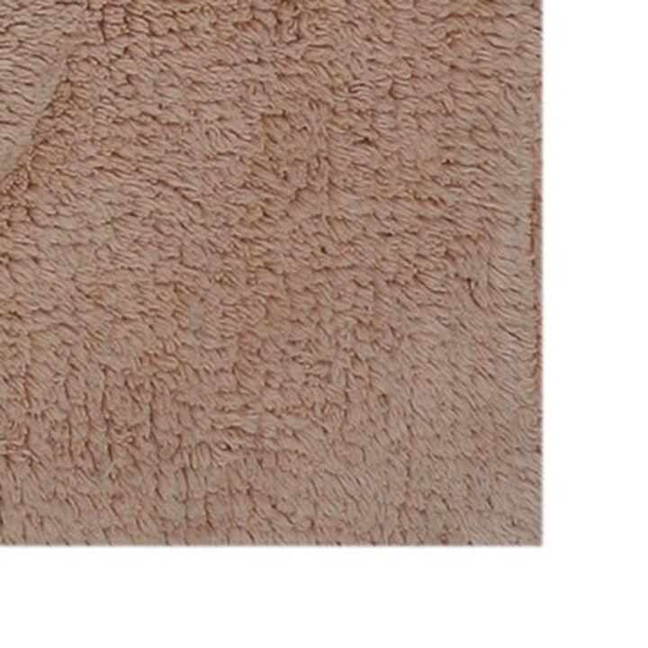 Knightsbridge Tuft Twisted 220 GSF Non Skid Back Bath Rug 24 x 40 - Stone