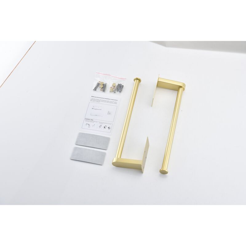 2 Pack Brushed Gold Paper Towel Holder Set