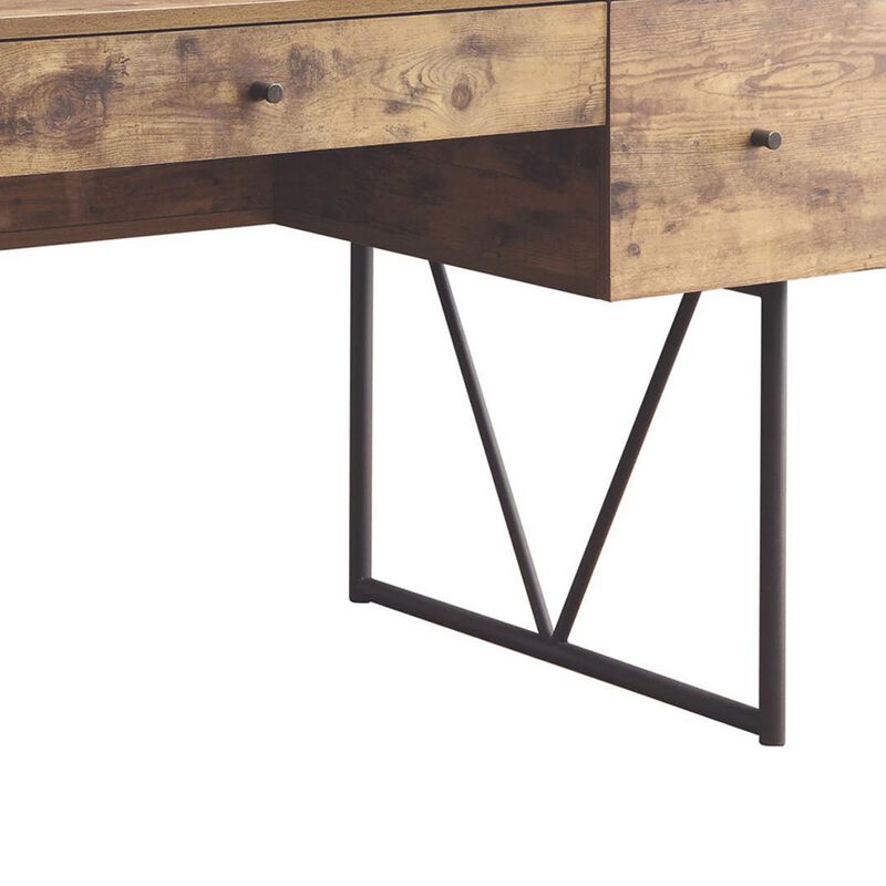 Voguish Style Writing Desk With 4 Drawers