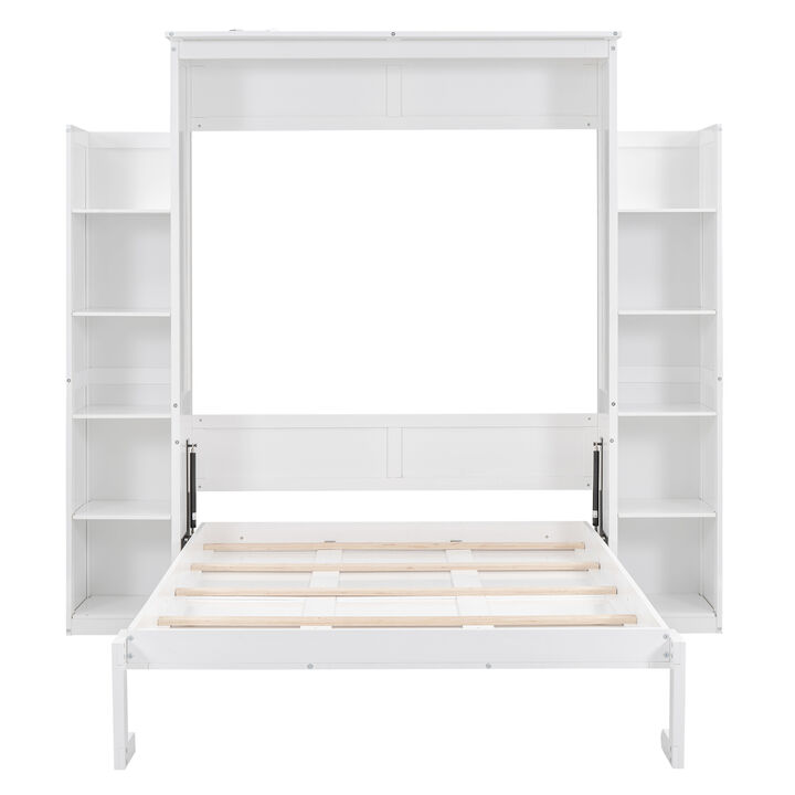 Merax Classical Murphy Bed with LED Lights