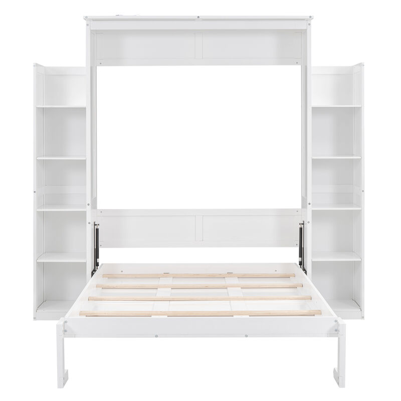 Merax Classical Murphy Bed with LED Lights
