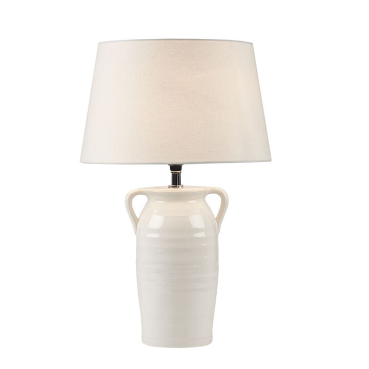 Everly Ceramic Table Lamp With Handles
