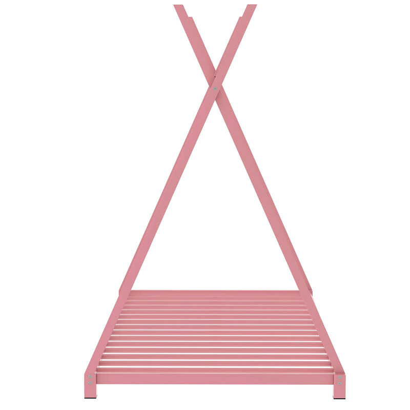 Merax Triangle Structure Metal House Platform Bed Floor Bed