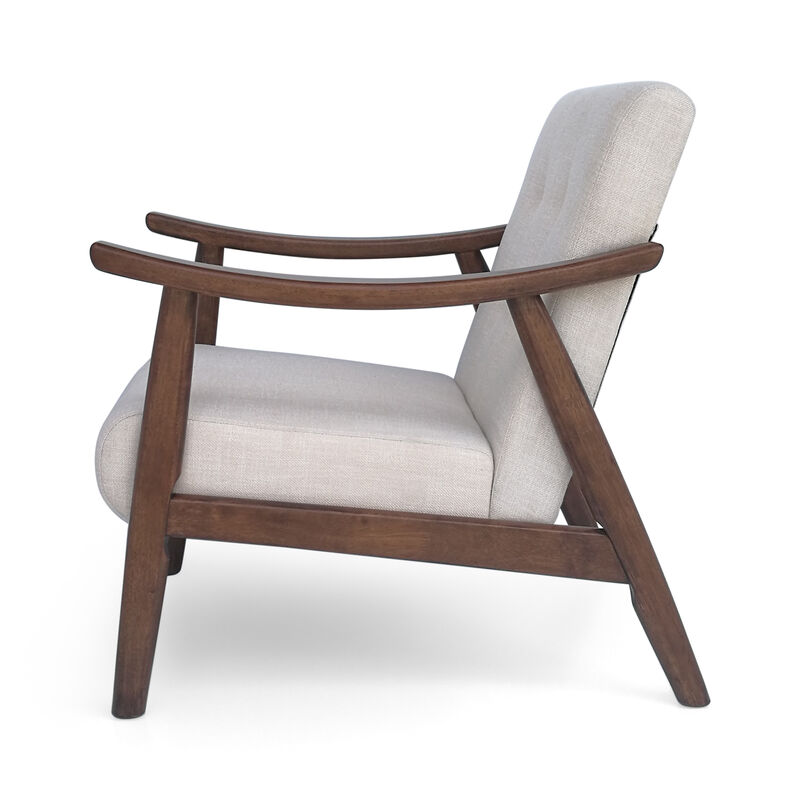 Merax Mid-Century Modern Tufted Armchair Accent Chair