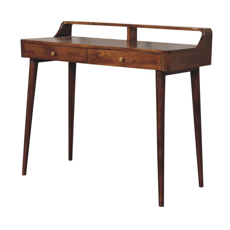 Artisan Furniture Solid Wood Elevated Chestnut Console Table