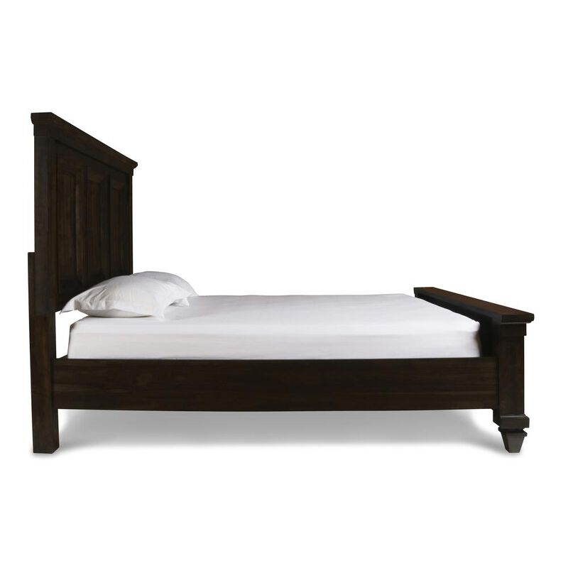 New Classic Furniture Furniture Sevilla Contemporary Wood King Bed in Walnut