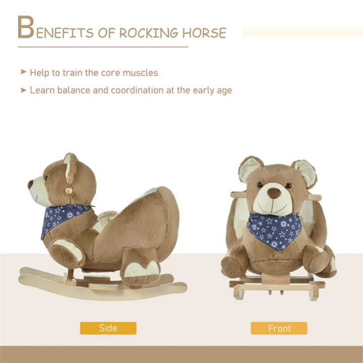 Baby Rocking Horse, Soft Plush Toy for Infants and Toddlers, Safe & Fun Ride