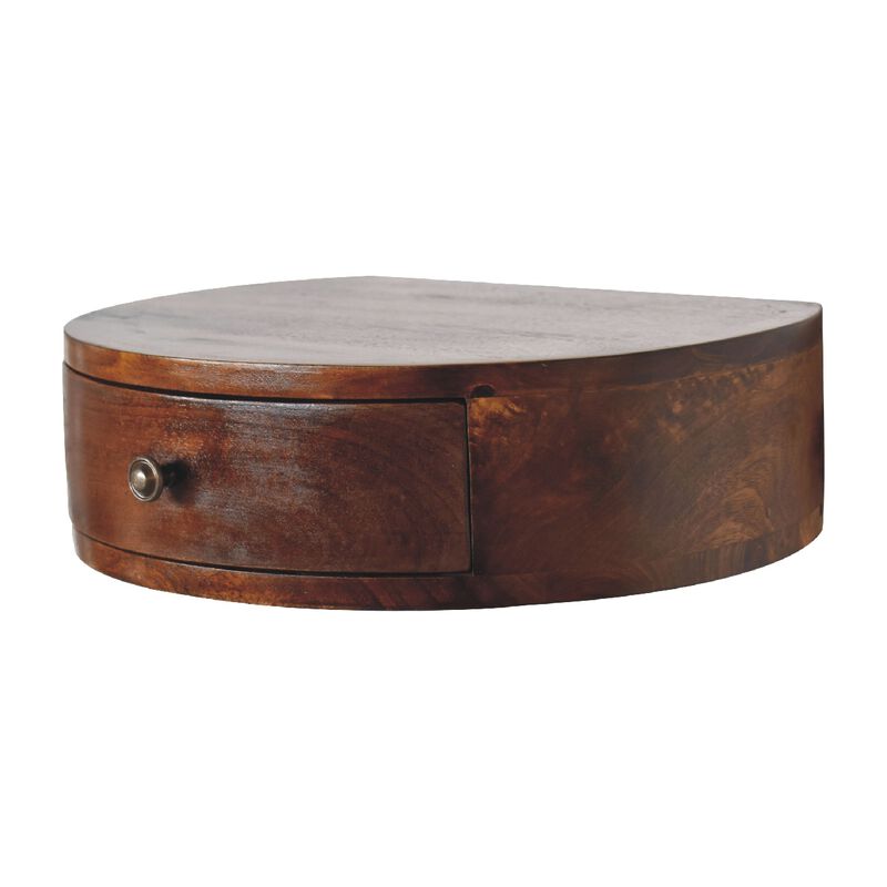 Artisan Furniture Solid Wood Lunar 1 Drawer Floating Bedside