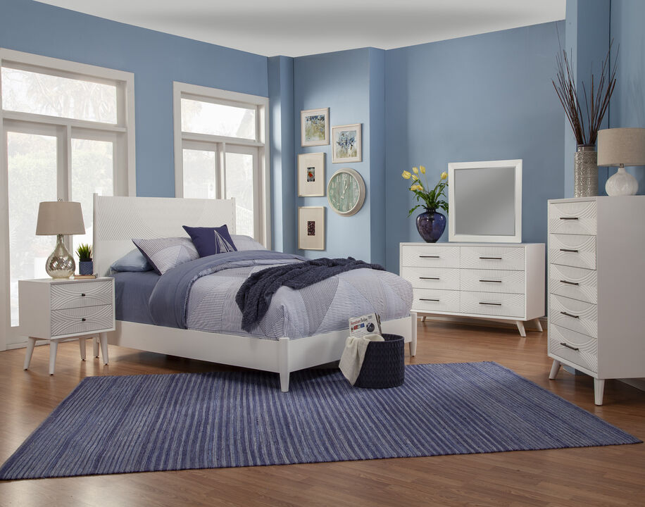 Tranquility Standard King Panel Bed, White