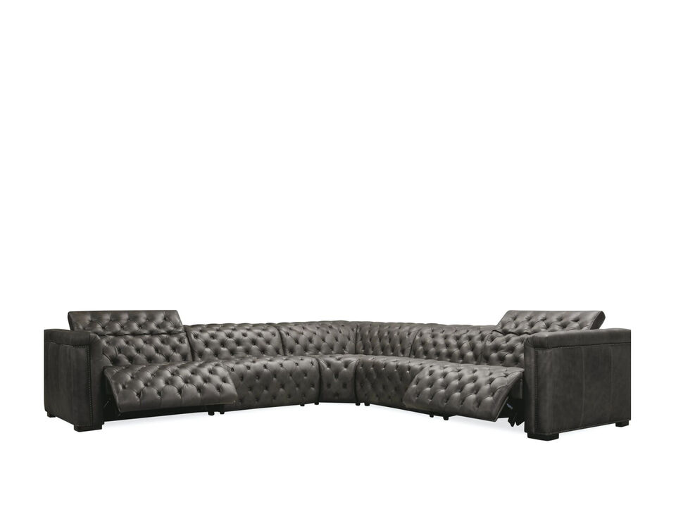 Savion Grandier 5-Piece Power Reclining Sectional with Power Headrest
