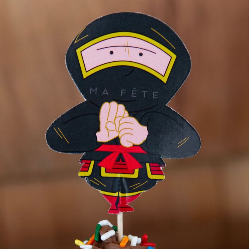 Ma Fete Ninja Cupcake Toppers