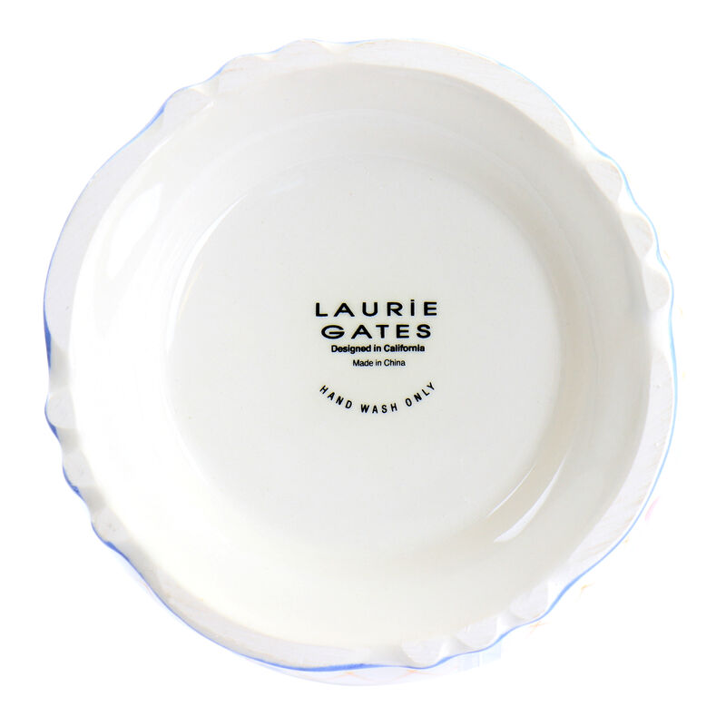 Laurie Gates California Designs Tierra 2.7 Quarts Hand Painted Stoneware Canister with Lid