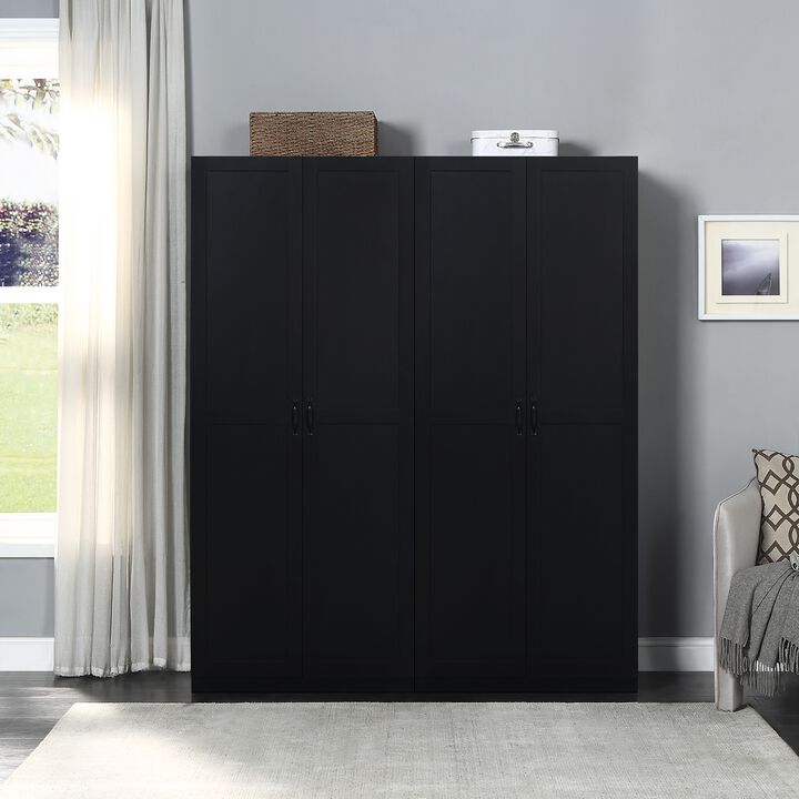 Hopkins Black Storage Closet (Set of 2)
