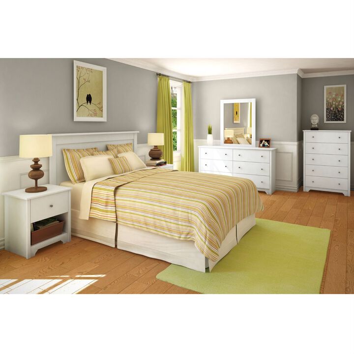 Hivvago Full / Queen size Headboard in White Finish