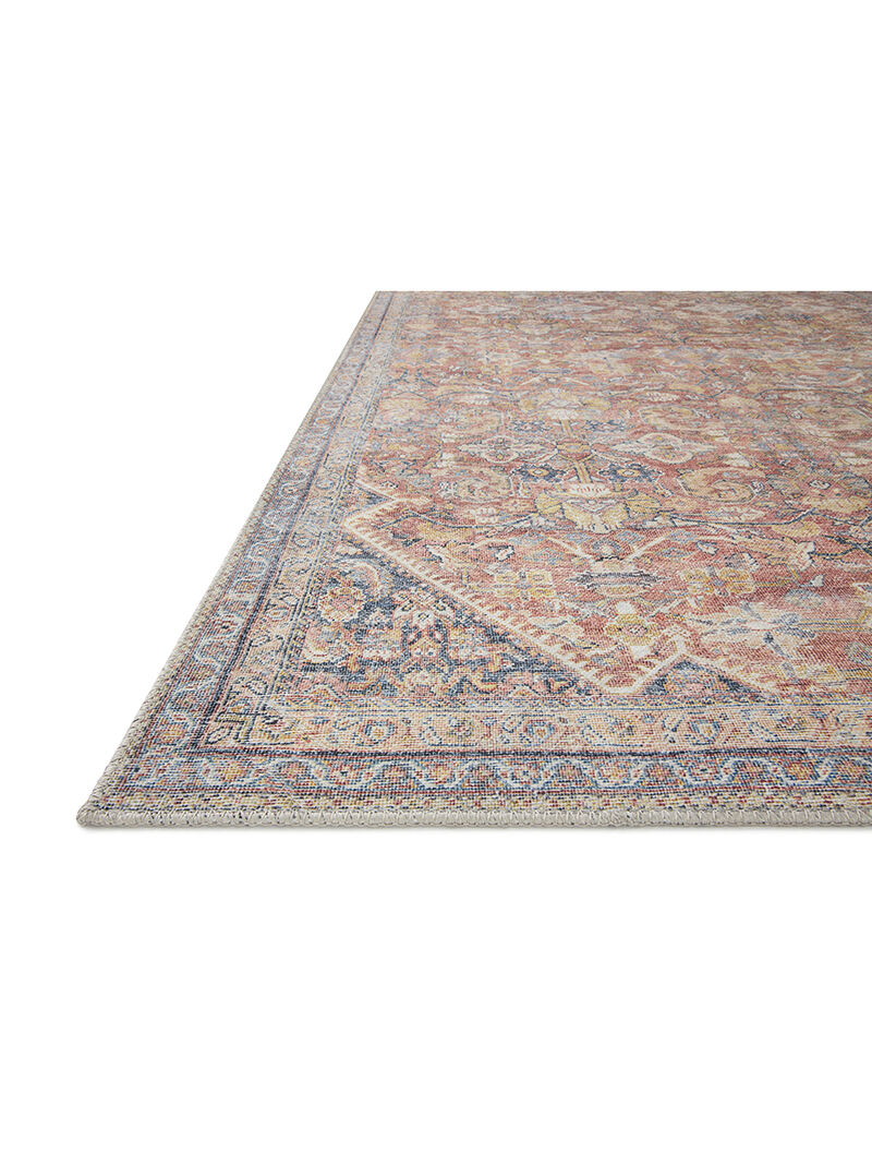 Adrian ADR02 Rust/Denim 3'6" x 5'6" Rug