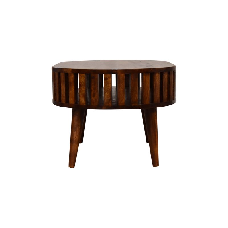 Ariella Chestnut  Open Shot Solid Wood Coffee Table