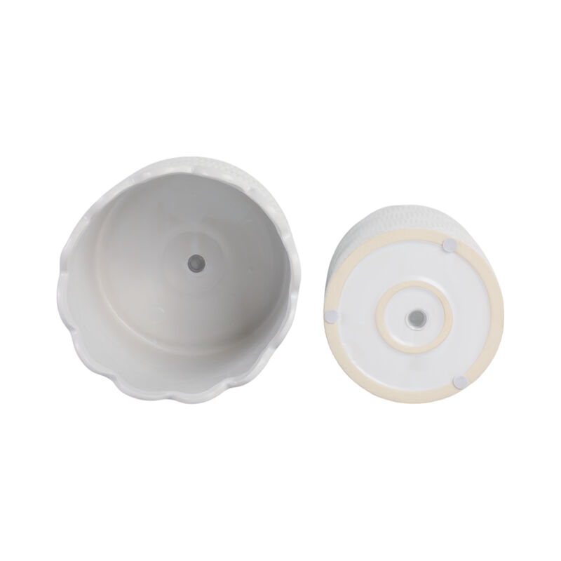 White Stone Arch Planters Set