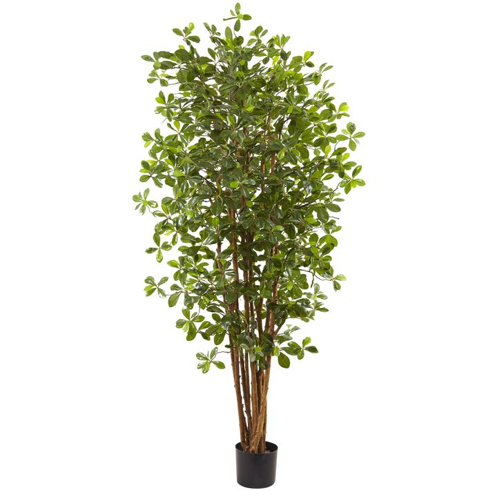 Hivvago 6 Feet Black Olive Silk Tree