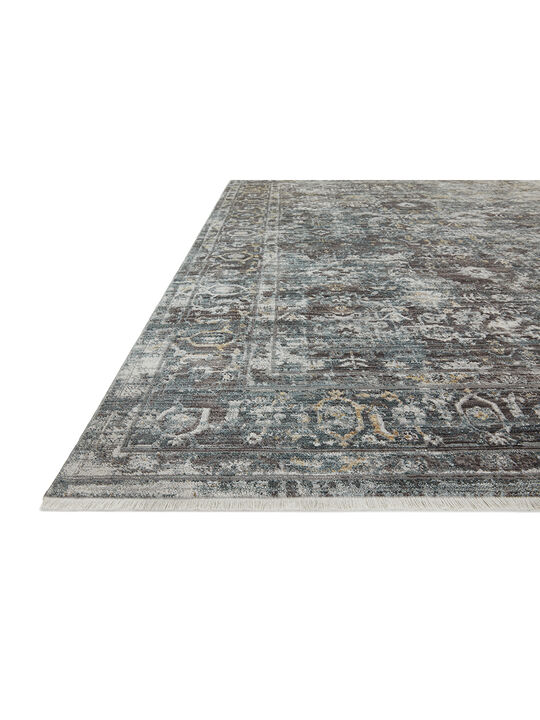 Bonney BNY05 Slate/Teal 18" x 18" Sample Rug