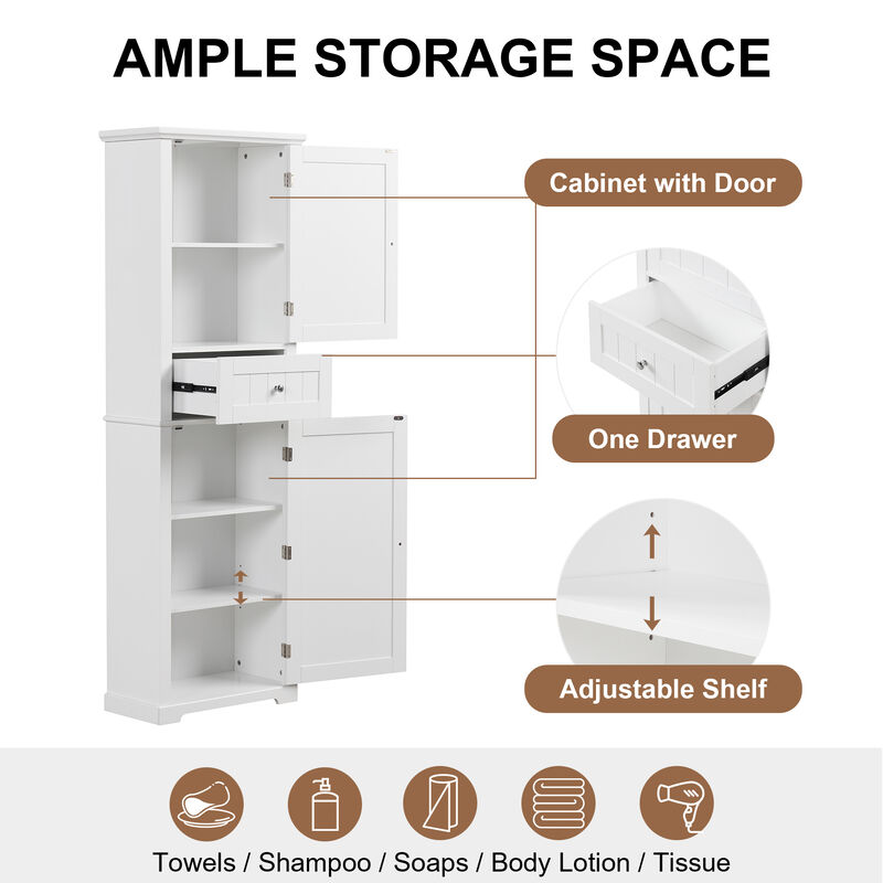Merax Freestanding Storage Cabinet Bathroom Cabinet