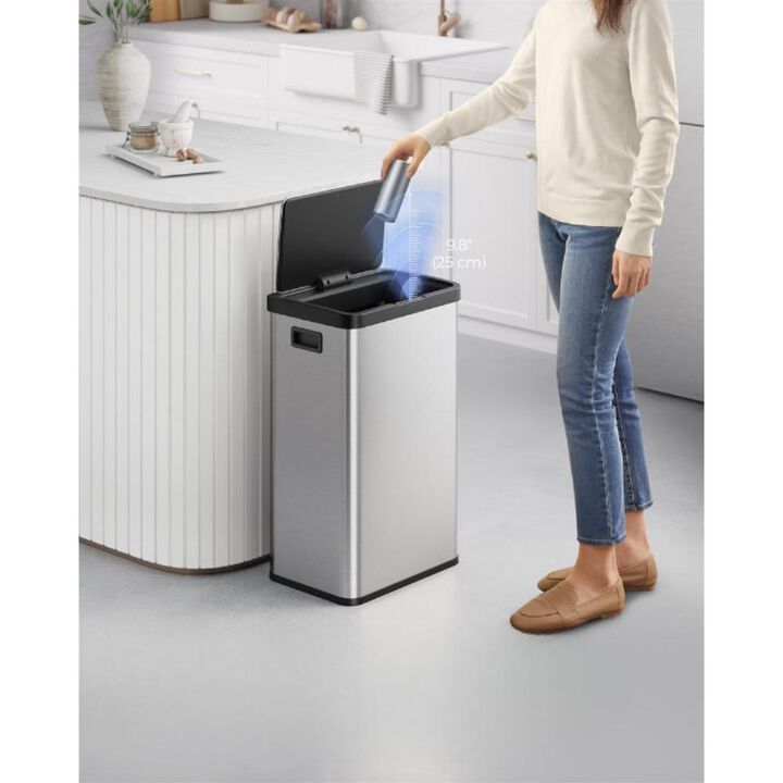 Motion Sensor 18-Gallon Trash Can for Hands-Free and Efficient Waste Management