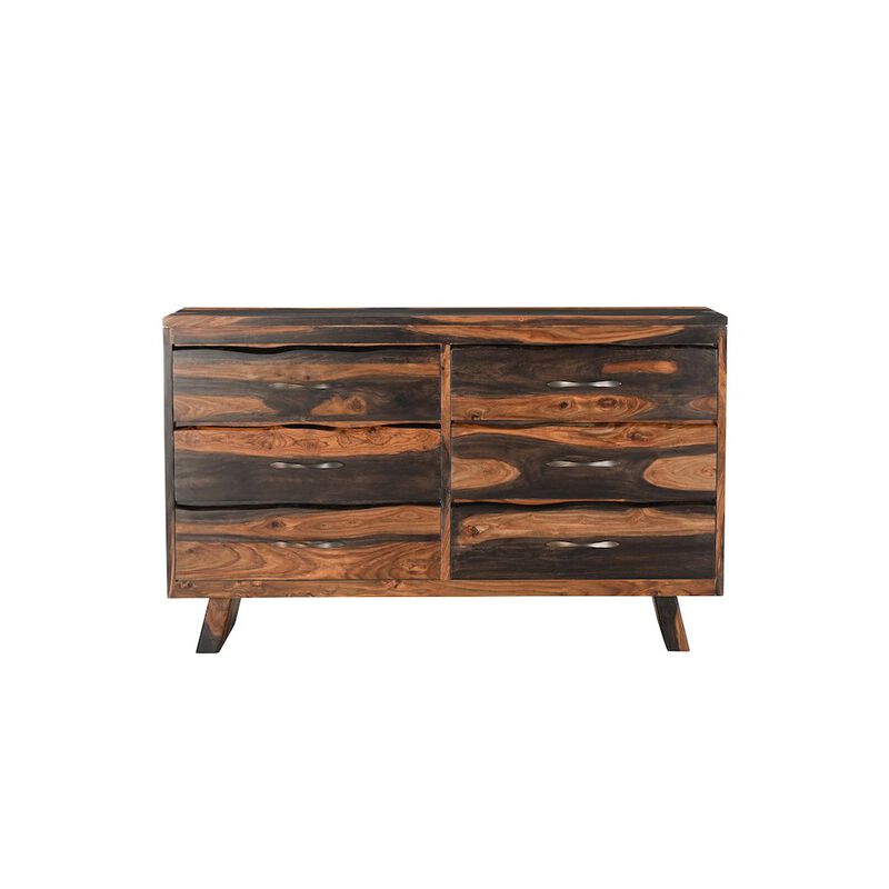 Taran Designs Marin 6-drawer Live Edge Solid Wood Dresser