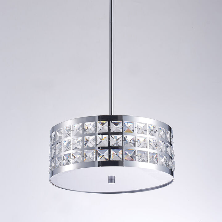 Pasargad Home Hermoza Collection Metal & Crystal Pendant Lights