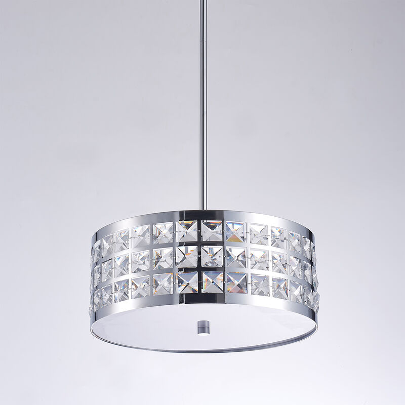 Pasargad Home Hermoza Collection Metal & Crystal Pendant Lights