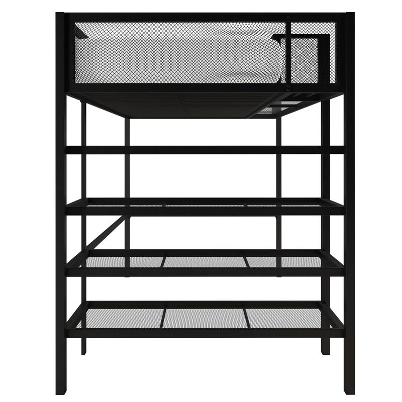 Bloom Storage Loft Bed with Bookcase