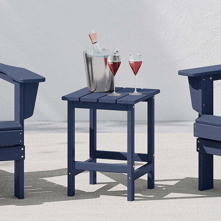 WestinTrends Westintrends 14" square outdoor Side table for Adirondack chair