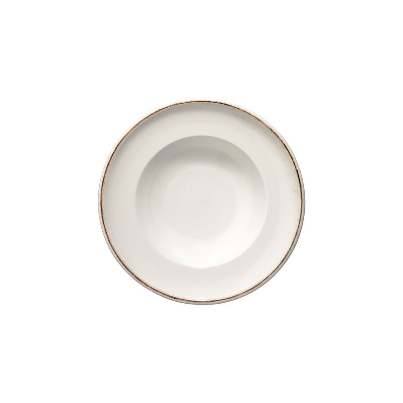 Retro dia.10.75" h:2.25" 16 oz. Round Decorated Porcelain Bowl (Set of 2)