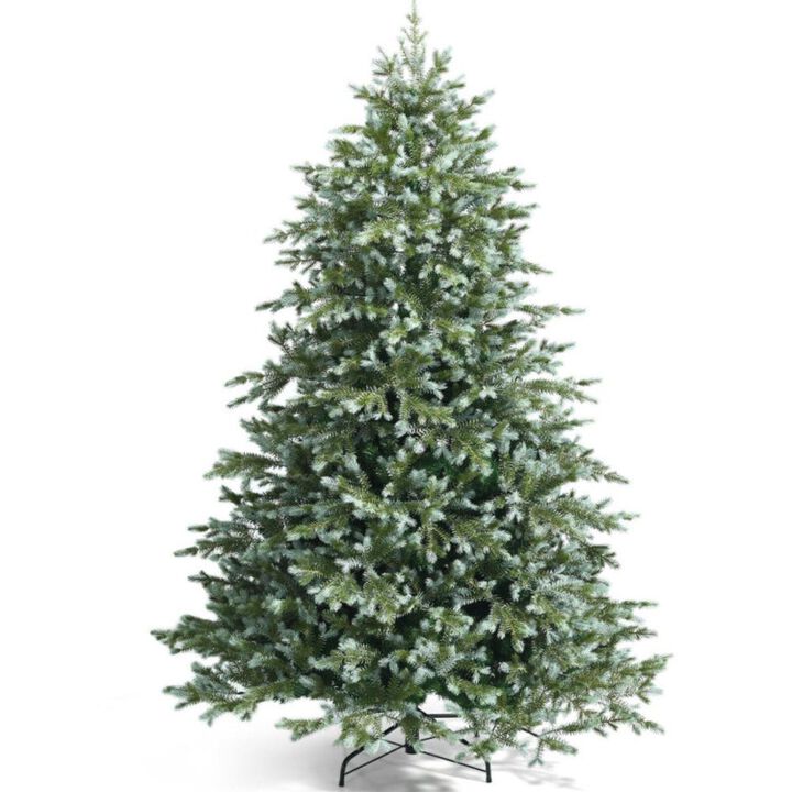 Hivvago 7 Feet Artificial Christmas Tree with 1260 Mixed PE and PVC Tips Hivvago 7 Feet Artificial Christmas Tree with 1260 Mixed PE and PVC Tips