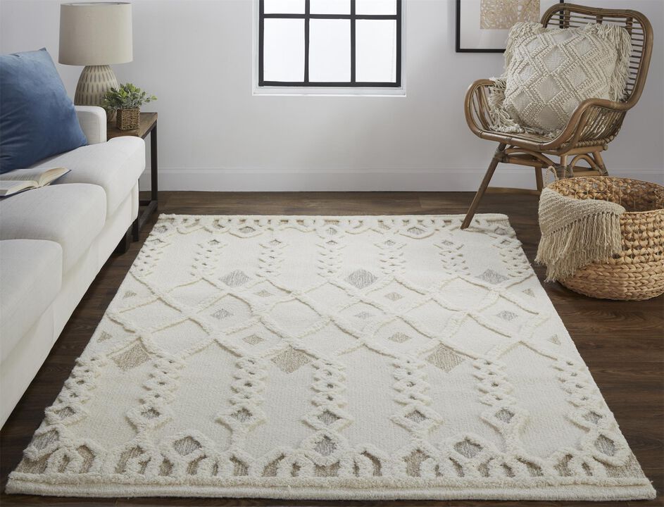 Anica 8011F Ivory/Tan/Silver 2' x 3' Rug