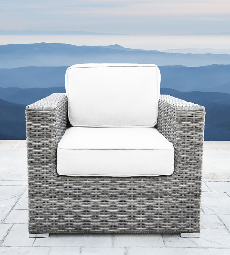Living Source International Fully Assembled Patio Chair with Cushions (New)Sunbrella Canvas