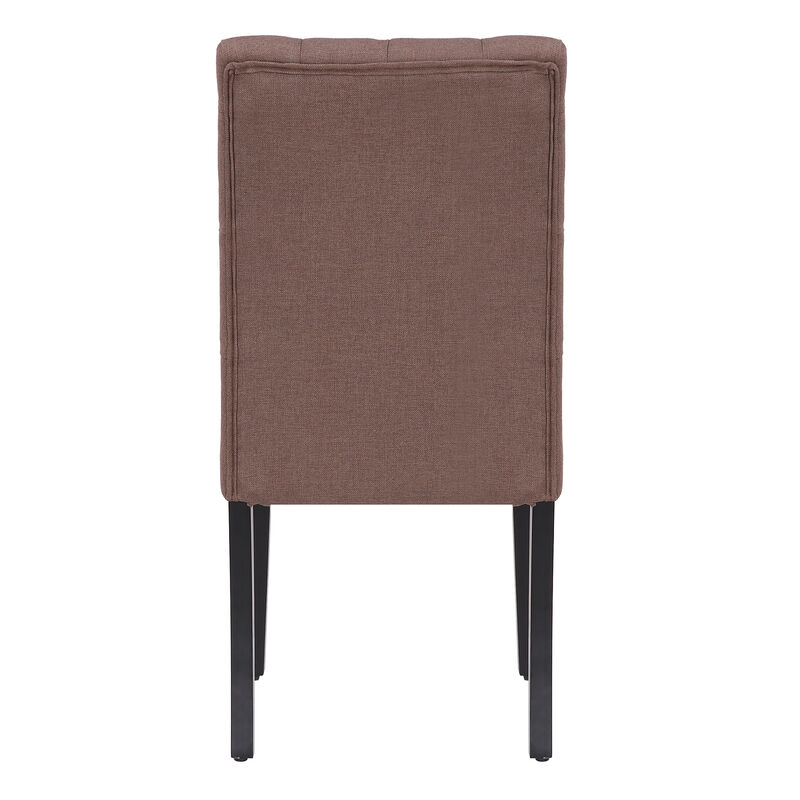 WestinTrends Upholstered Button Tufted Dining Chair (Set of 2)