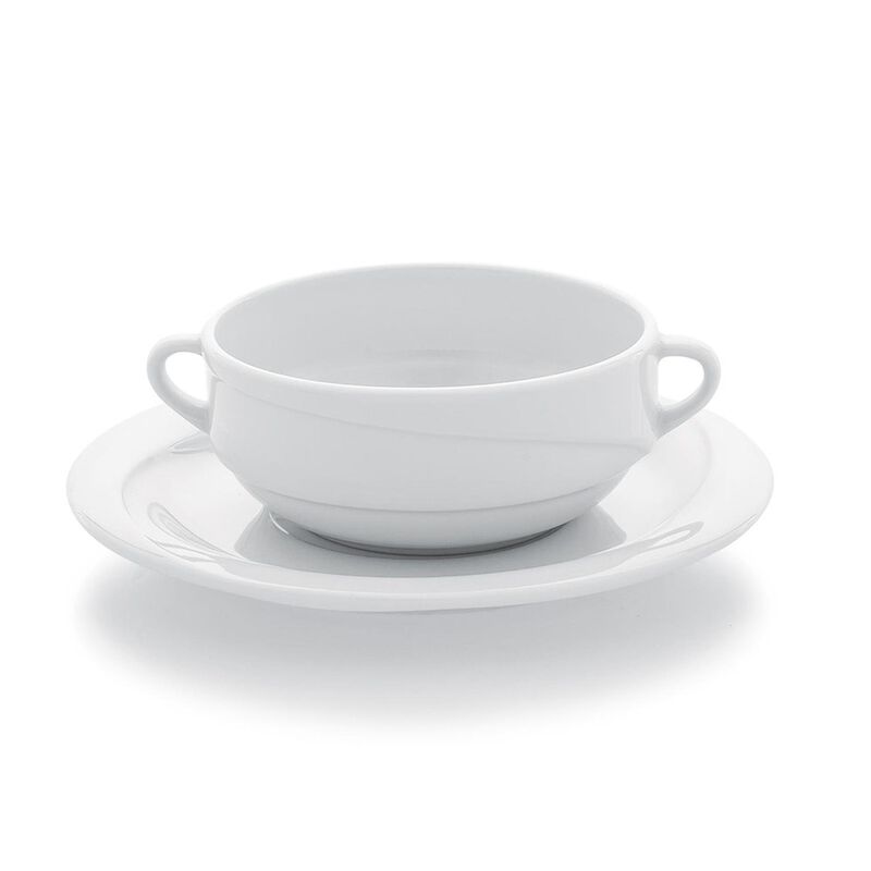 Porcelain X-tanbul dia.4.75" h:2" 13 oz. Round White Porcelain Bowl (Set of 4)