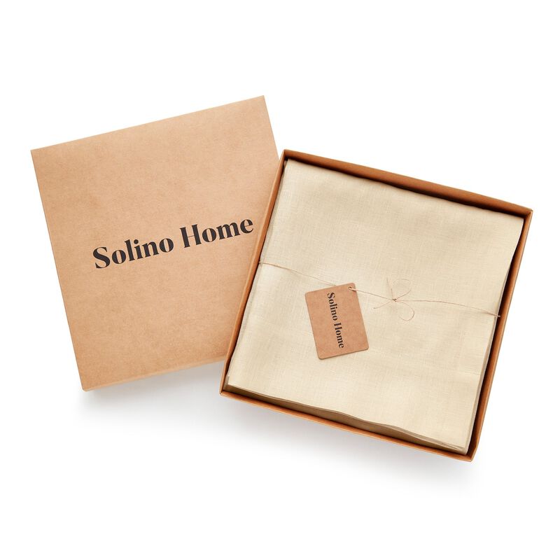 Solino Home 100% Pure Linen Curtain | Linen for Thanksgiving, Christmas
