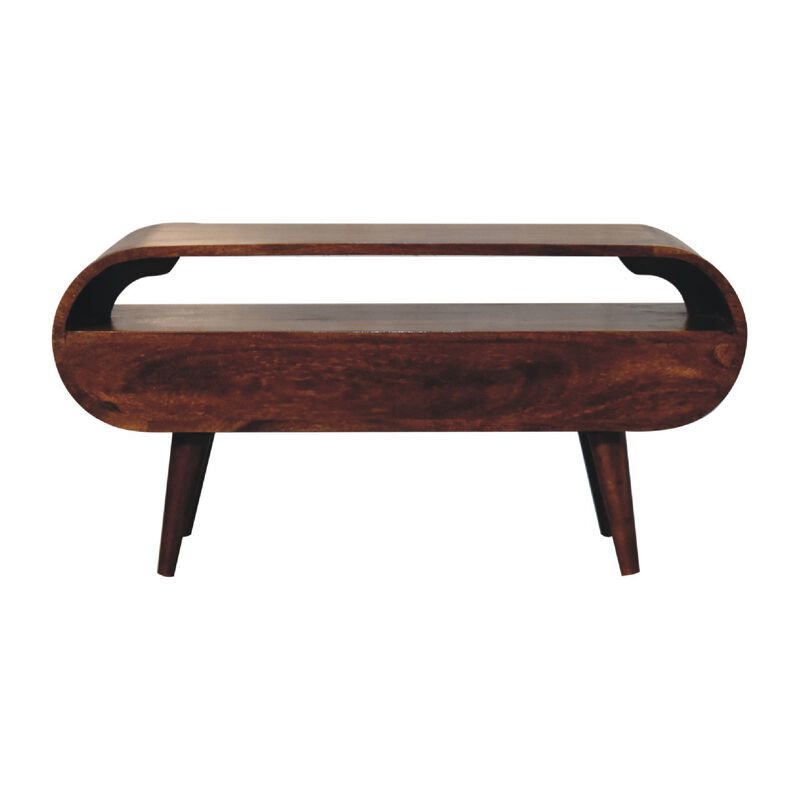 Artisan Furniture Chestnut Circular  Solid Wood 2 Drawer TV Stand