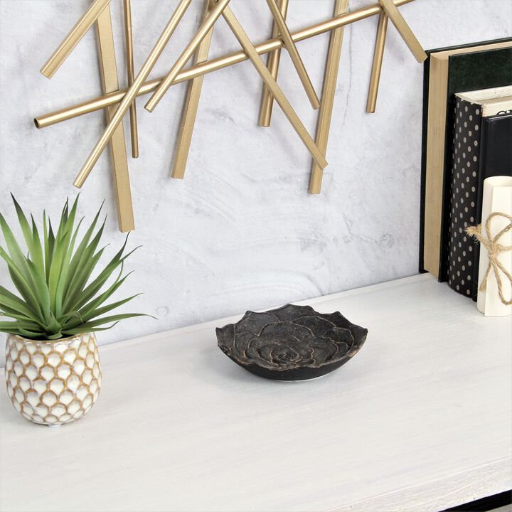 Ellis Cast Iron Table Decor - Lotus
