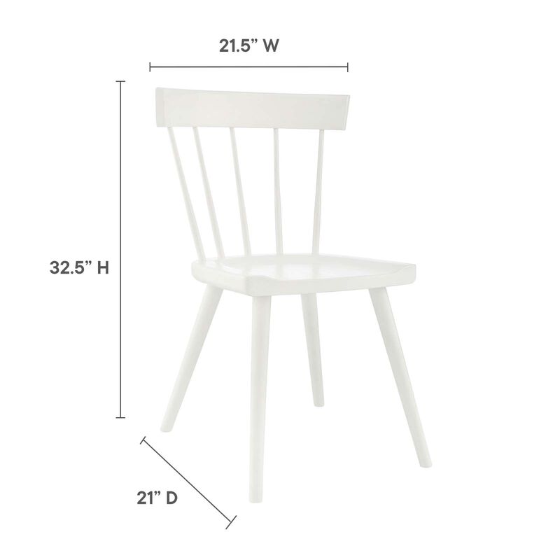 Sutter Wood Dining Side Chair-Benzara