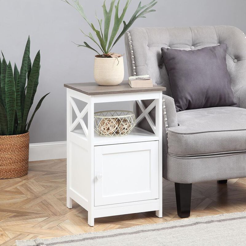 Convenience Concepts Oxford End Table with Cabinet